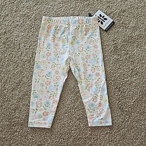 Baby Girl Sweet Bamboo Floral Leggings 3-6M New